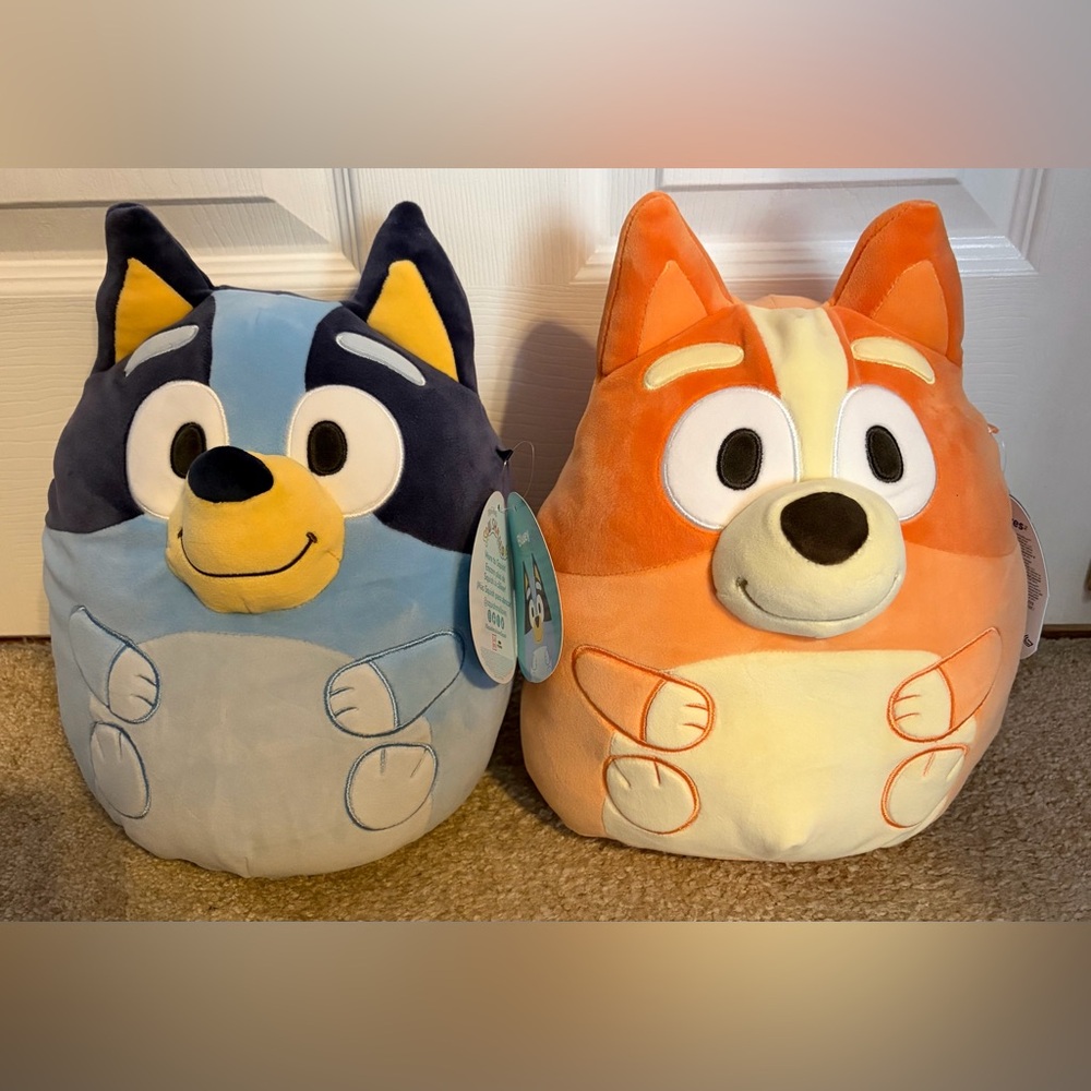 Squishmallow Bluey & Bingo 12” Tall NWT